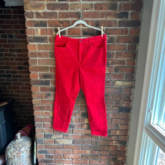 LOFT Red Skinny Pants - Picture 2 of 6